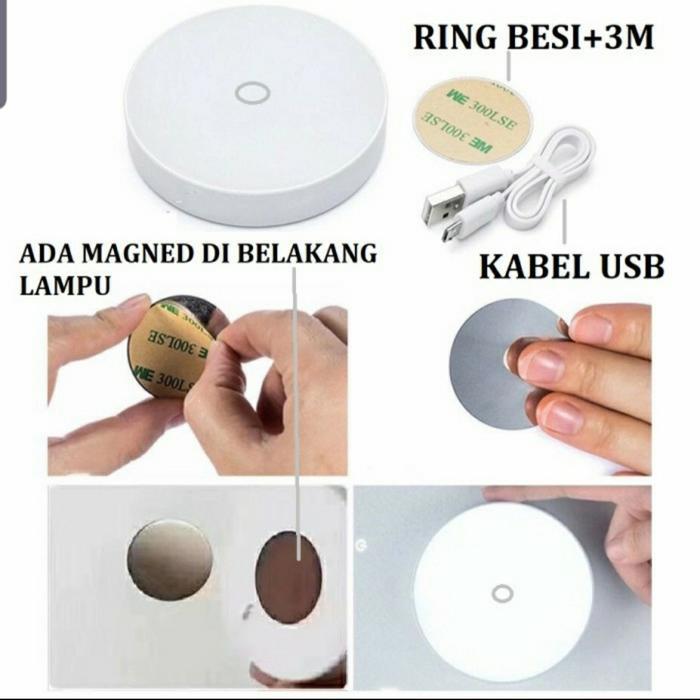 Lampu Tidur Sensor Gerak Led/ Lampu Lemari Lampu Tangga/Emergency Led
