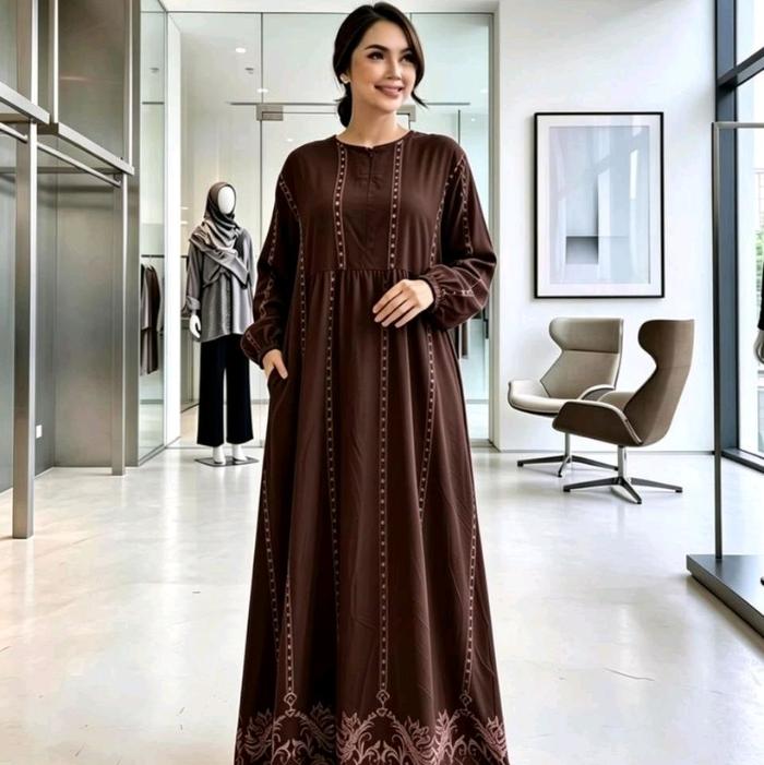GAMIS CHIBI JUMBO GARIS-GARIS SULTAN - GAMIS TERBARU