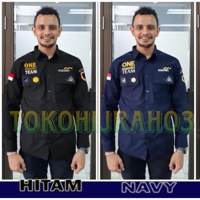 KEMEJA PDL MANDIRI ONE MANDIRI TEAM BIG SIZE KEMEJA PDH ONE MANDIRI TEAM SERAGAM ONE MANDIRI TEAM SE