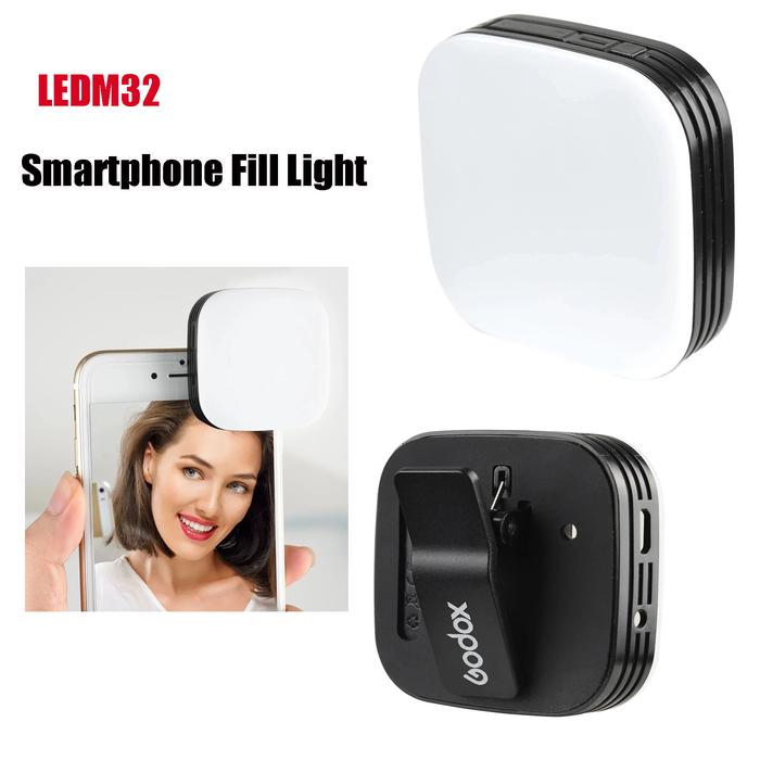 GODOX LEDM32 Smartphone Mini LED Light Portable Photography Lighting