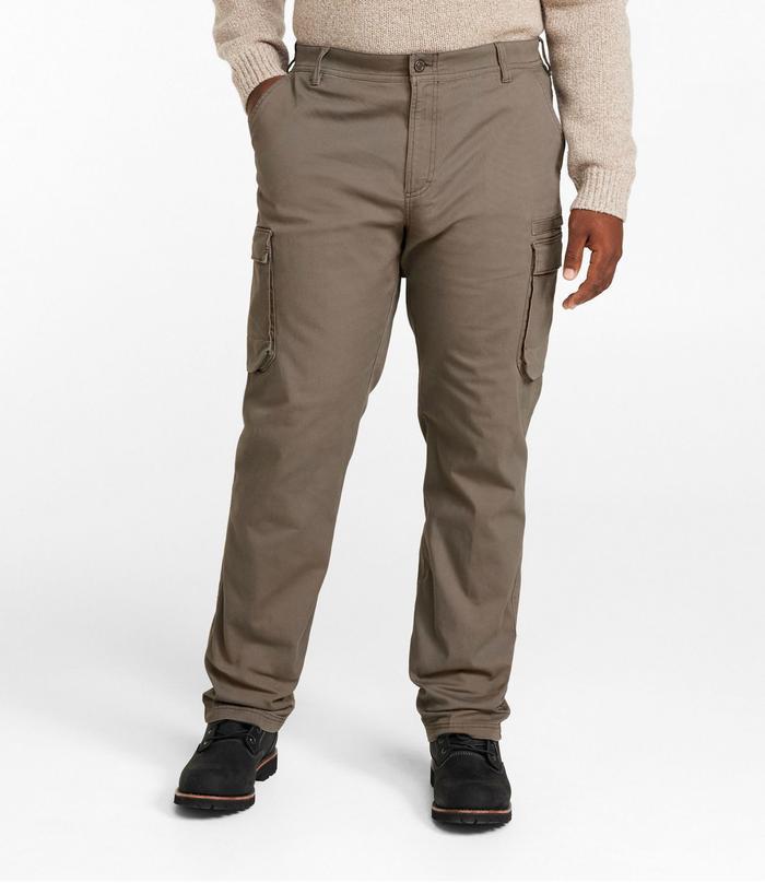 Celana Outdoor Ll Bean Men'S Beanflex Standard-Fit Canvas Cargo Pants - 7941