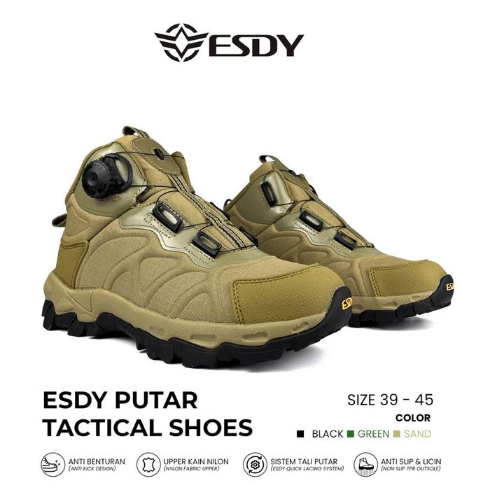 Sepatu Tactical Esdy Putar PDH Sepatu Hiking Outdoor Combat Esdy 6 Inch