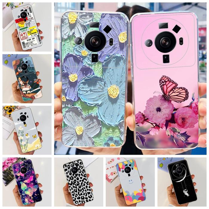 For Xiaomi 12T Pro Case Xiaomi 12 Lite Flower Phone Cover Soft