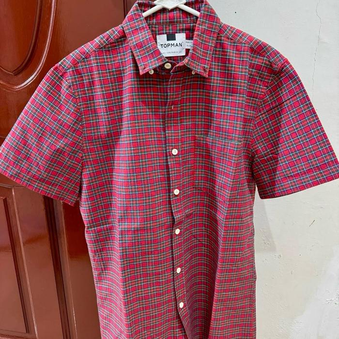 Kemeja Topman Original Pria Merah