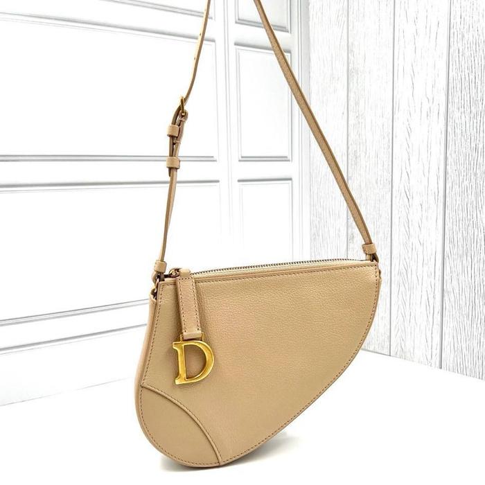 bag Saddle Rodeo Pochette tas Leather beige ghw