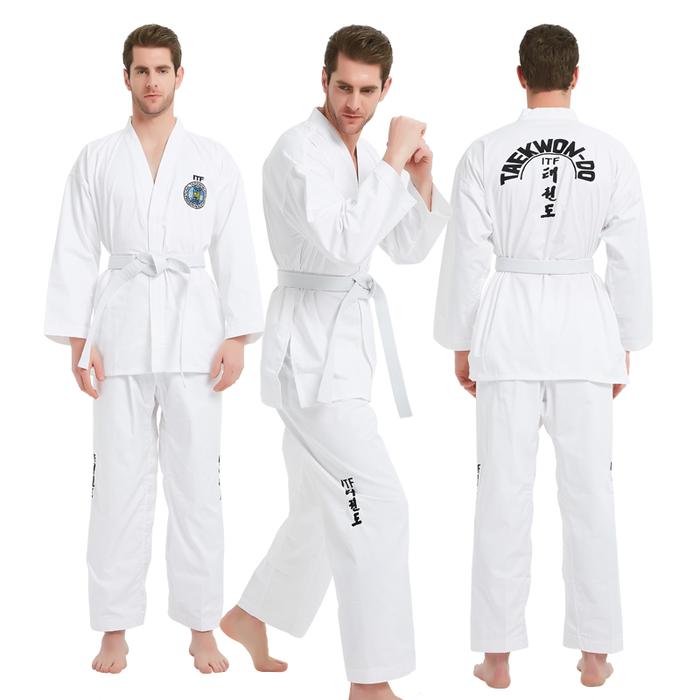 Professional ITF Taekwondo Uniform ITF Dobok Premium Durable Fabric Reinforced Stitching, for Traini