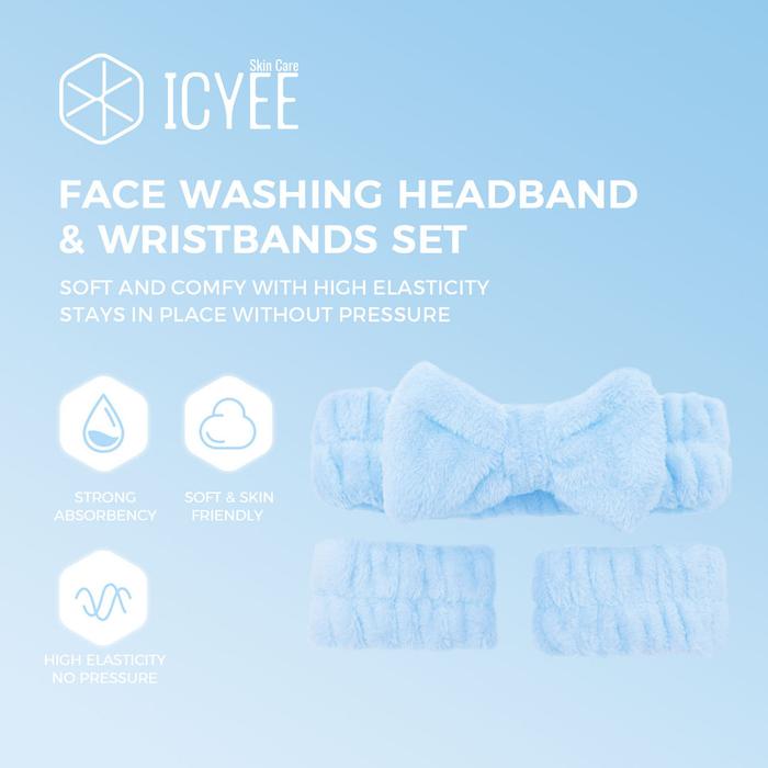 Ready- ICYEE Headband - Bandana Cuci Muka Bando Makeup Facial Headband Multifungsi IC-5006 - Bando u