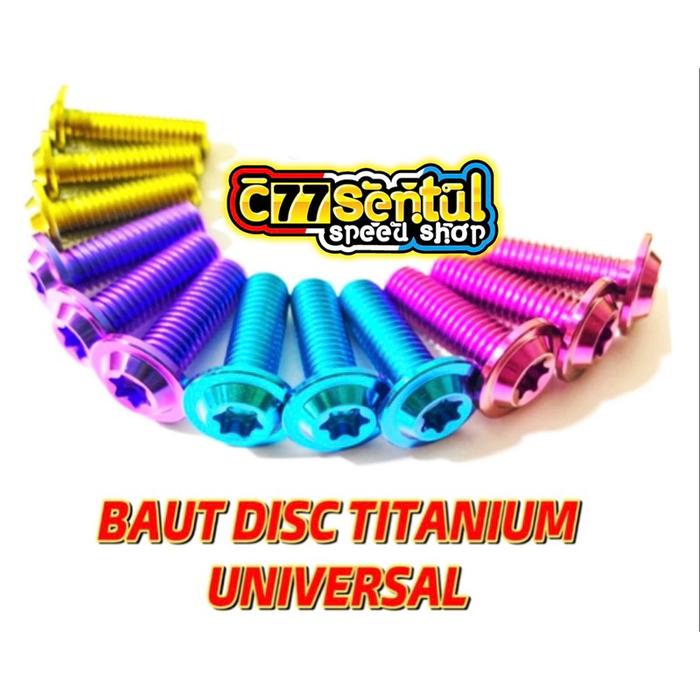 Baut piringan cakram baut disc titanium baut dish titanium universal harga di atas untuk 1 biji baut