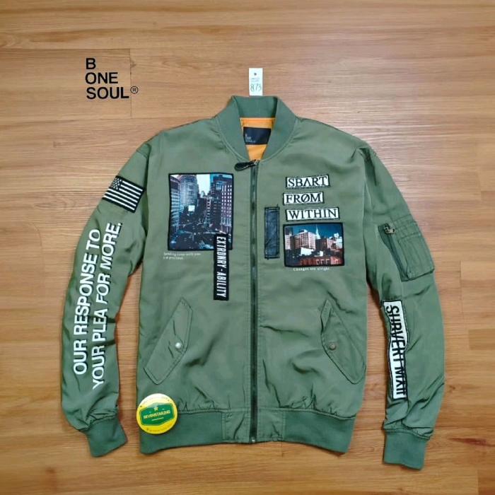 be one soul casual bomber jacket