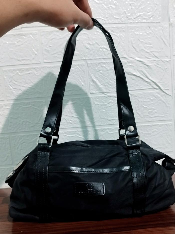 (THRIFT) LUXURY CANVAS SLING BAG KOREAN BLACK AUTHENTIC