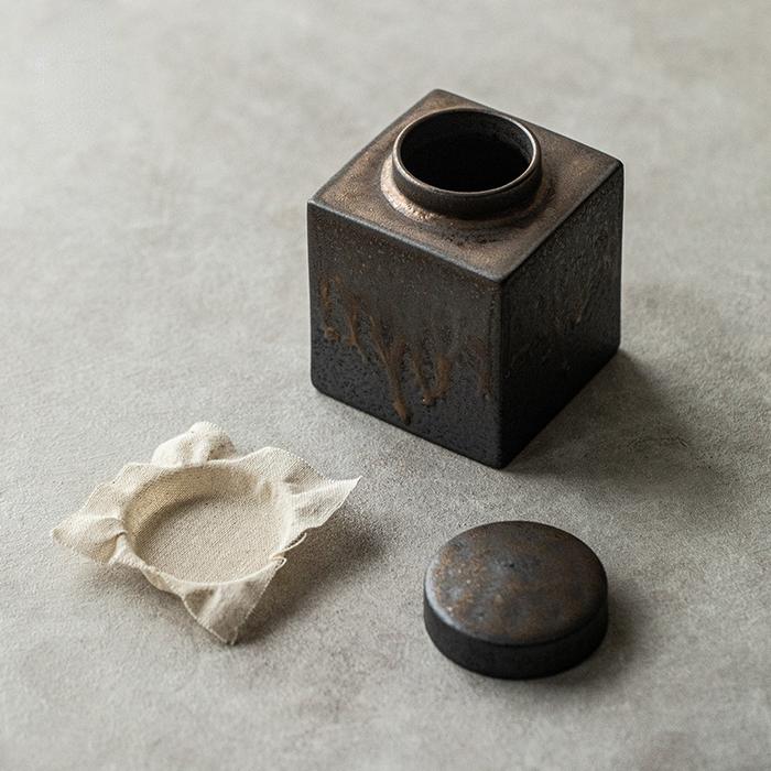 Vintage Ceramics Urn for Old Cremation, Small Pet Urn, Dog Ashes,