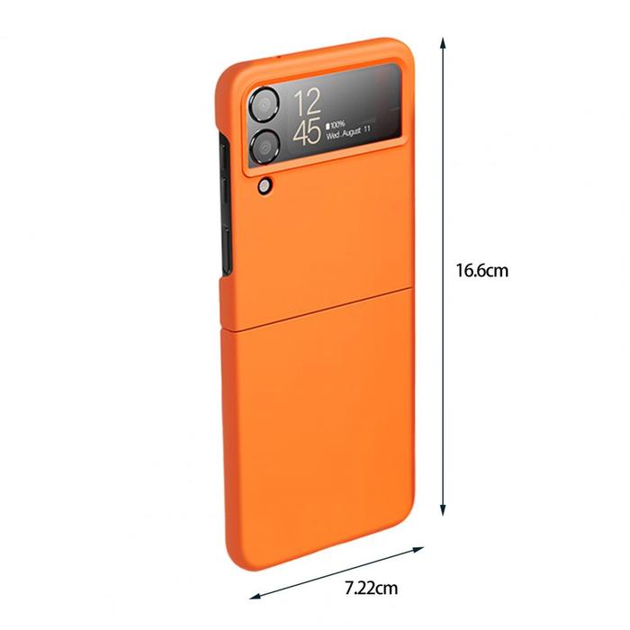 Casing Ponsel Kreatif Bahan PC Warna Solid Lipat Casing