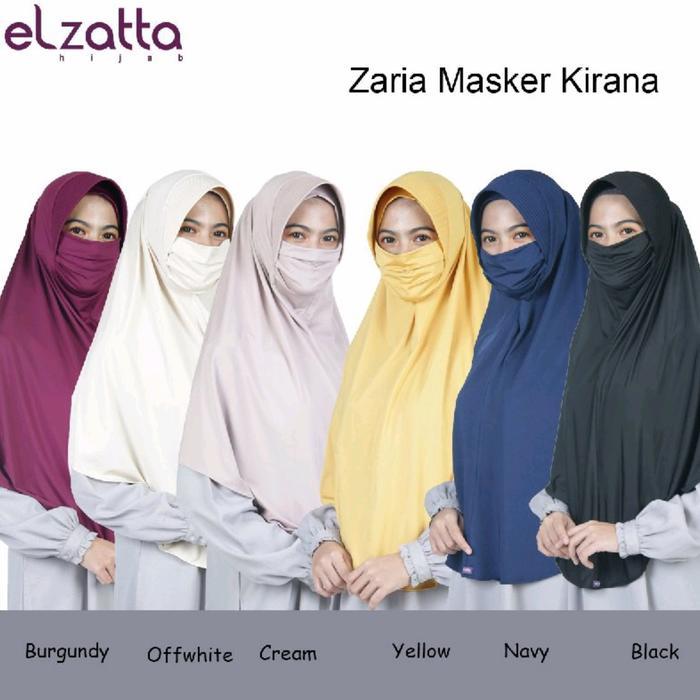 Hijab Instan Elzatta/ Zaria Masker Kirana