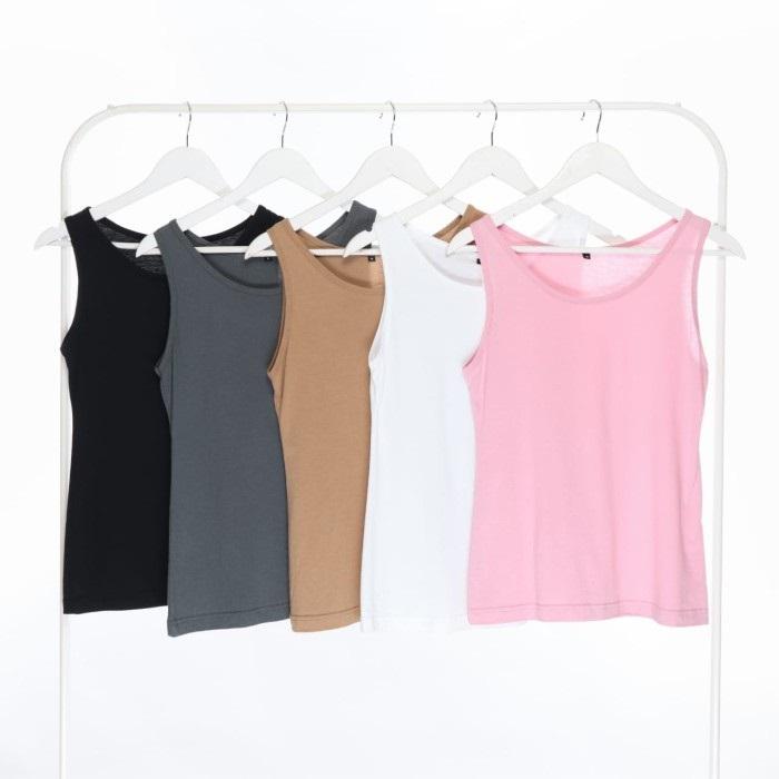 ISI 12 PCS paket MURAH Tanktop tali kecil korea tanktop tali besar / tanktop wanita dewasa / tanktop