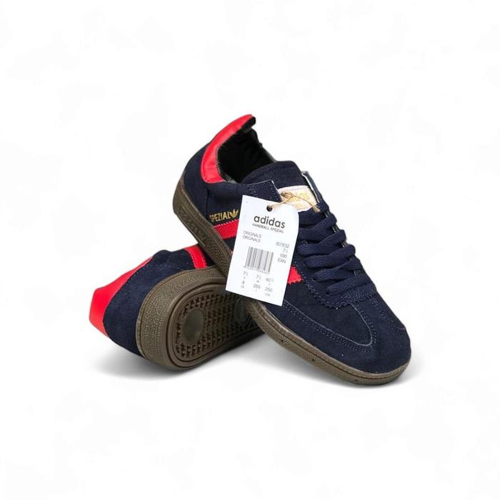 Sepatu Sneakers Pria Adidas Handball Spezial Navy Merah Premium Quality