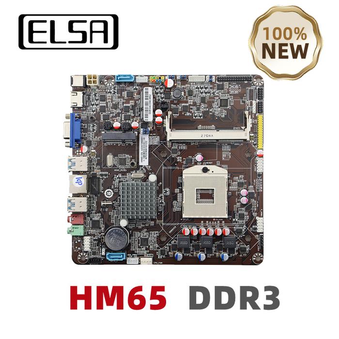 ELSA HM65 Mini ITX Motherboard PGA 989B DDR3 Support Intel Core