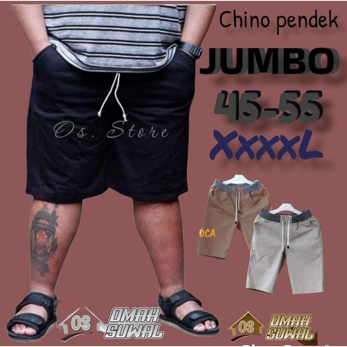 CELANA PENDEK PRIA JUMBO CELANA PENDEK PRIA DEWASA CELANA PENDEK JUMBO BIGSIZE XXXXL KOLOR CHINO JUM
