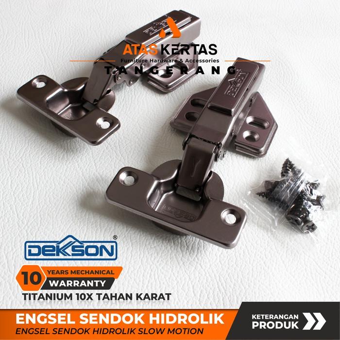 titanium engsel sendok slow motion hitam dekson - engsel sendok - engsel lemari kitchen set