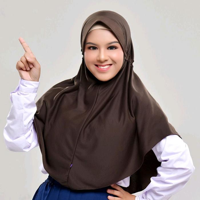 Rabbani - Kerudung Jilbab Instan anak sekolah Innova Lx Pita Serut Tertutup Ukuran M