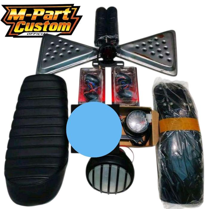 Paket Tangki Motor Lampu japstyle cover aki Jok japstyle paket sett body