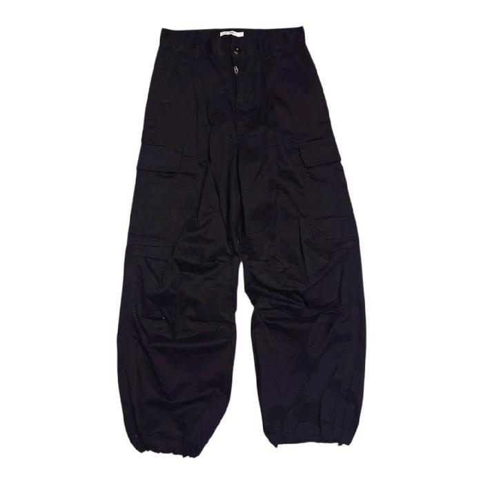 celana kargo hitam balon wego japan mantap