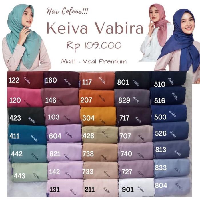 [ Premium ] elzatta scarf keiva vabira original elzatta hijab