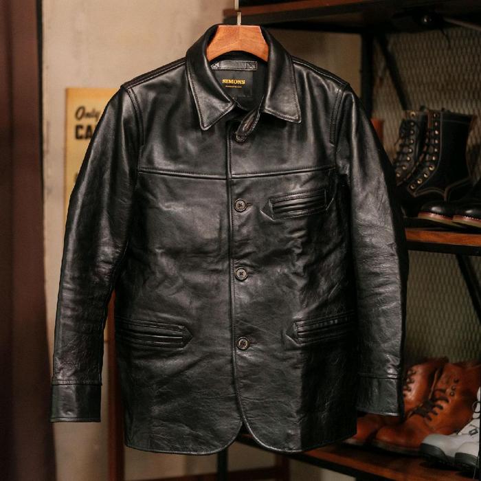 Simon Horsehide Leather Jacket Teacore Original