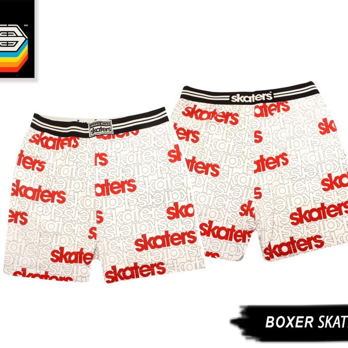 Boxer Skaters Printing Putih YC046