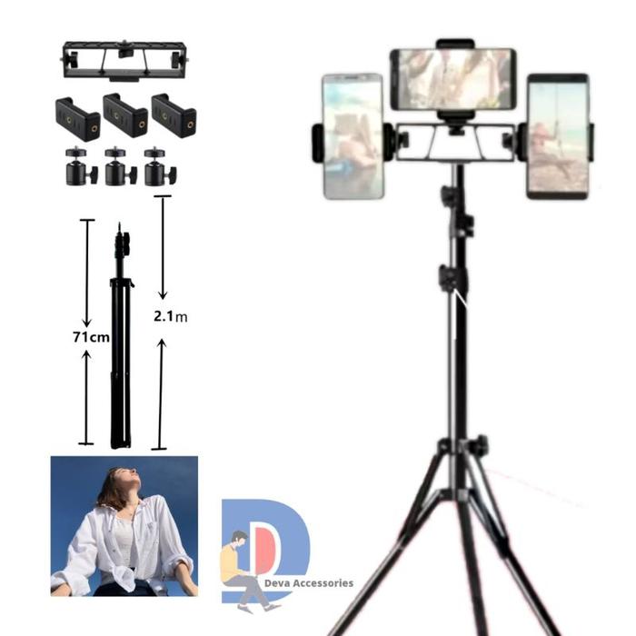 PAKET TRIPOD 2 METER BRACKET SAMBUNGAN HOLDER HP
