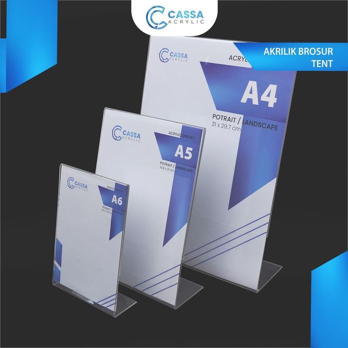 TEMPAT BROSUR A5 TIPE L PORTRAIT / TENT HOLDER / TENT CARD