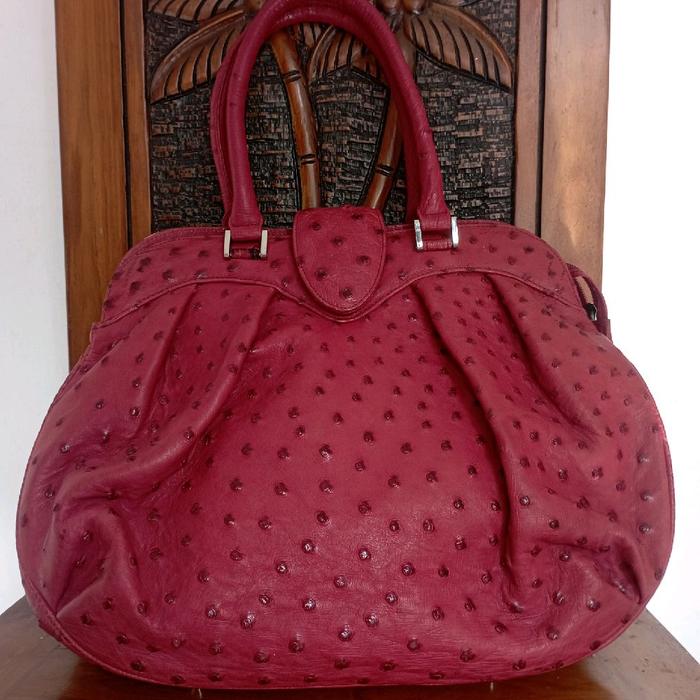 ARTESANO handbag ostrich kulit burung unta asli
