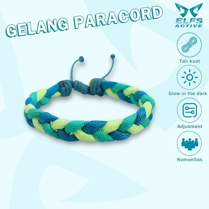 Elfs Active Gelang Komunitas Sobat Active Glowing Paracord Bracelet