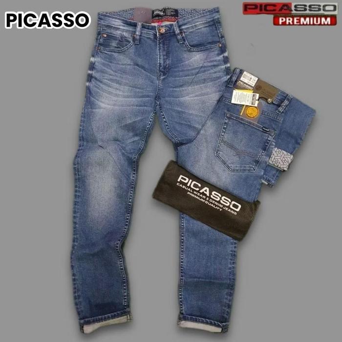 Celana Panjang Pria Brand PICASSO Original Slimfitt / Celana Jeans Pria ORI Brand Picasoo