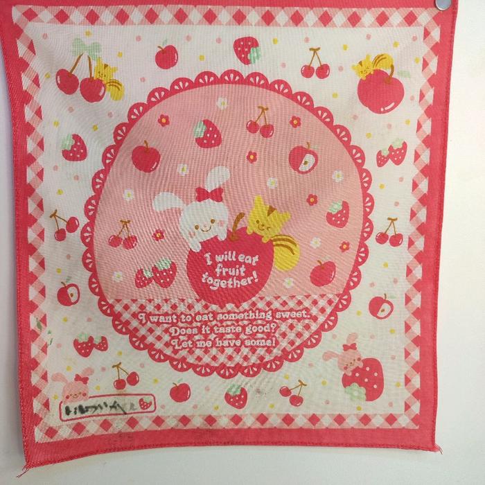 sapu tangan pL 30x30cm vintage handkerchief original