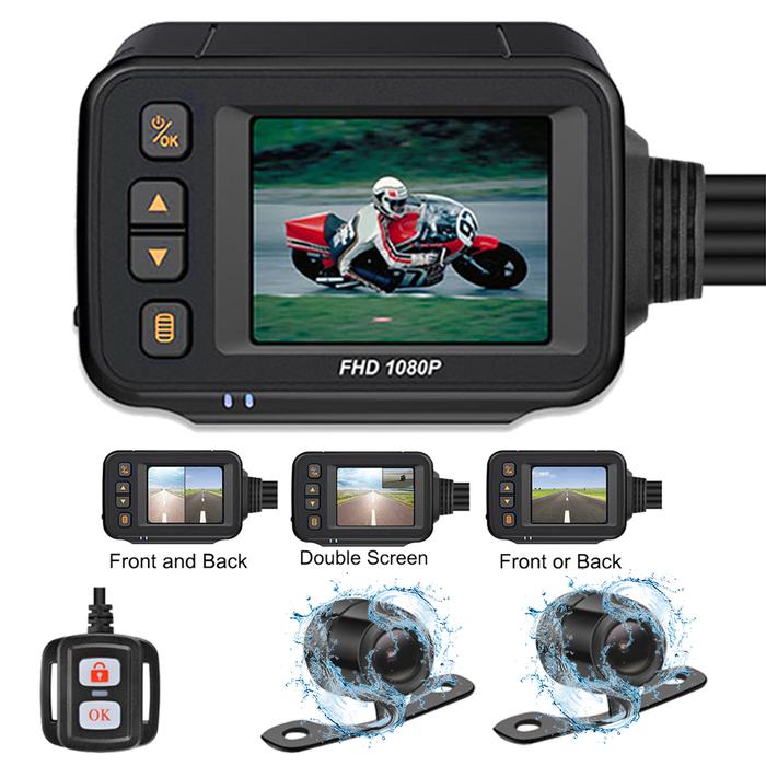SE30 Kamera Motor Tahan Air DVR Kamera Dasbor Motor 1080P 2 Inci