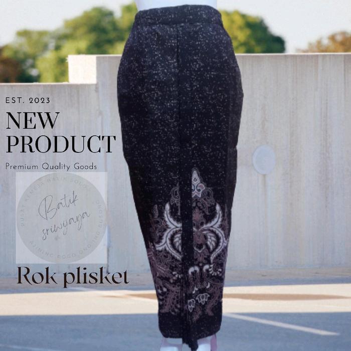 Rok batik Plisket Bawahan Wanita Jarik  Span Wiru Manten Khas Solo Rok Wisuda