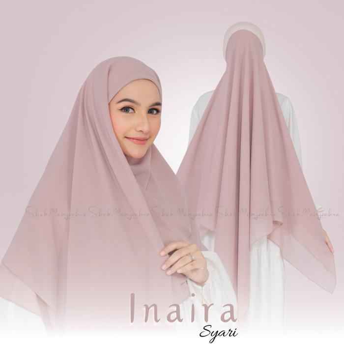 Hijab Segi empat inner 2 layer ukuran 140x140cm Jilbab instan segiempat inner Ciput Tali Rayon Premi