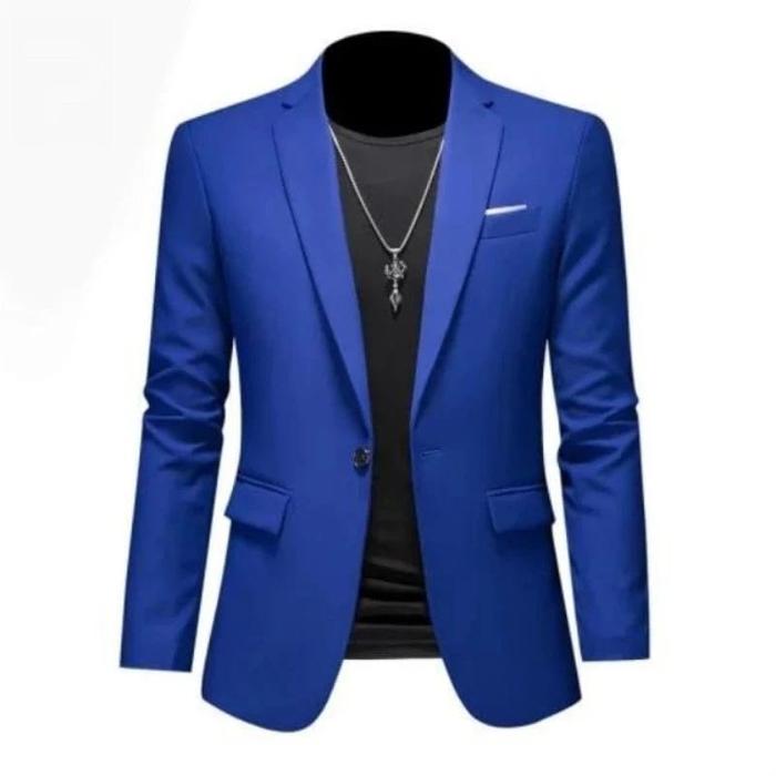 JAS KANTOR PRIA DEWASA SLIMFIT JAS BLAZER HITAM PRIA JAS FORMAL PRIA Keren Jaket Kerja Putih Cowok P