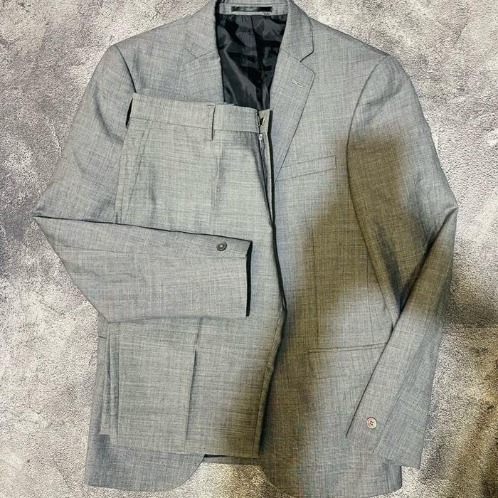 Tm lewin blazer abu jas casual m