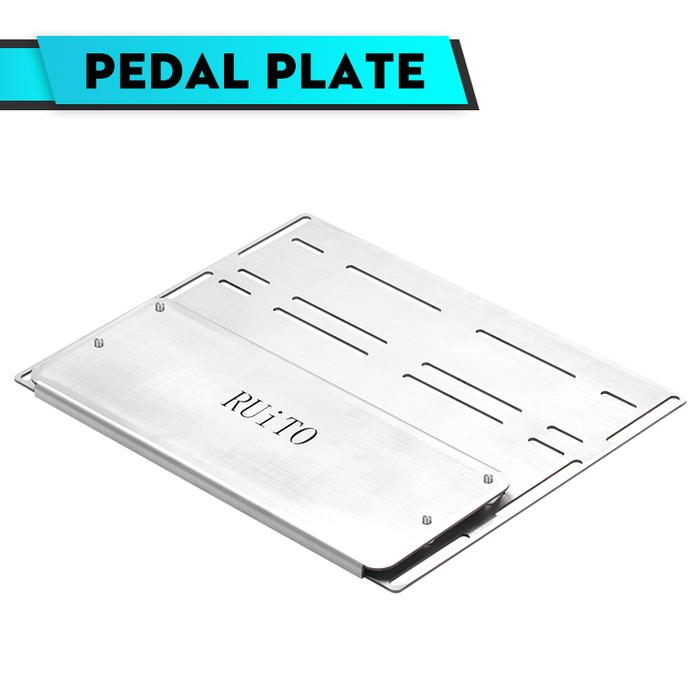 Sim Racing Baseboard 3mm Stainless Steel Pedal Install Floor
