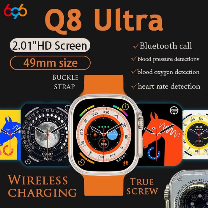 2023 New S8 Ultra Max Smartwatch For Q8ultra Fitness NFC Original 1:1