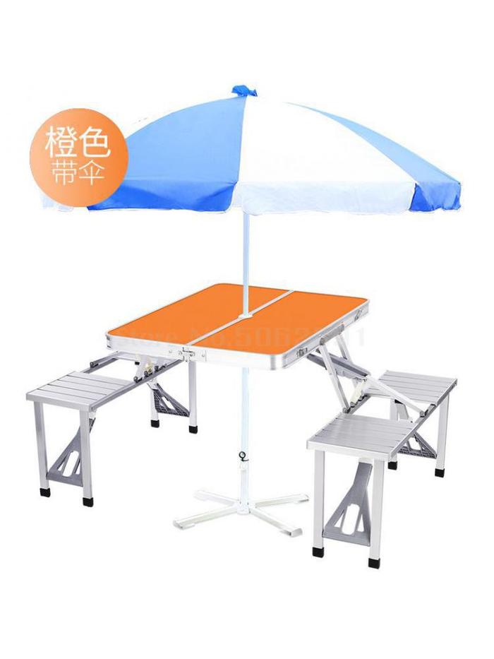 Folding Table Outdoor Connected Table And Chair One Office Table