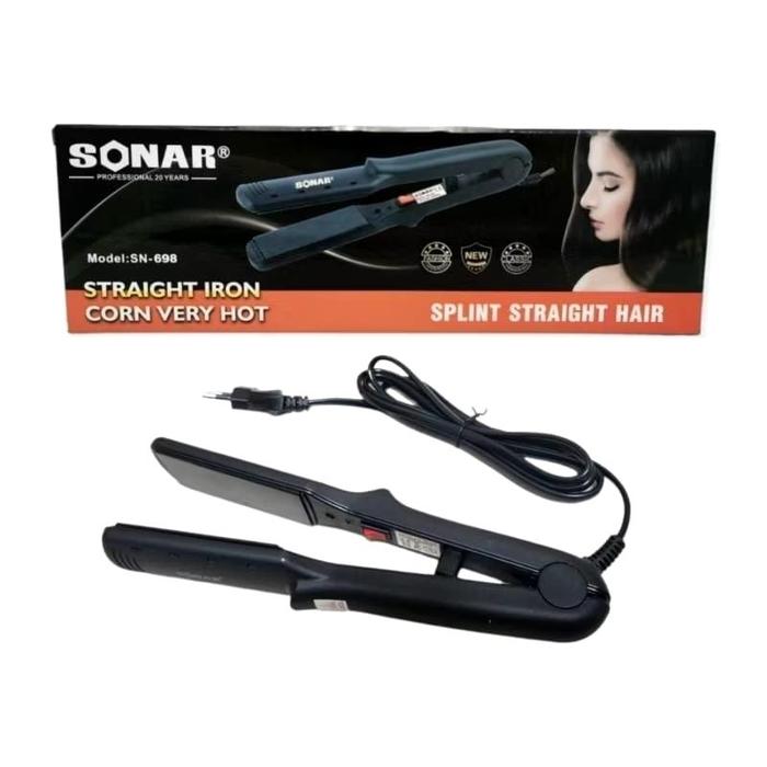 {BG} Catok Pelurus Rambut Sonar Black Splint Straight Hair / Catok Sonar / Catokan Rambut Sonar Bla