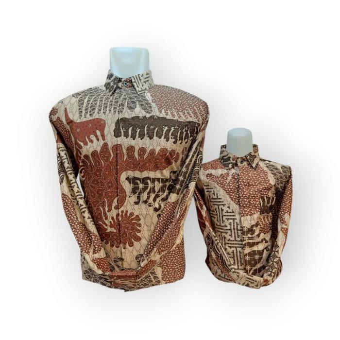 Kemeja batik couple ayah dan anak katun premium 40s Khalifah batik