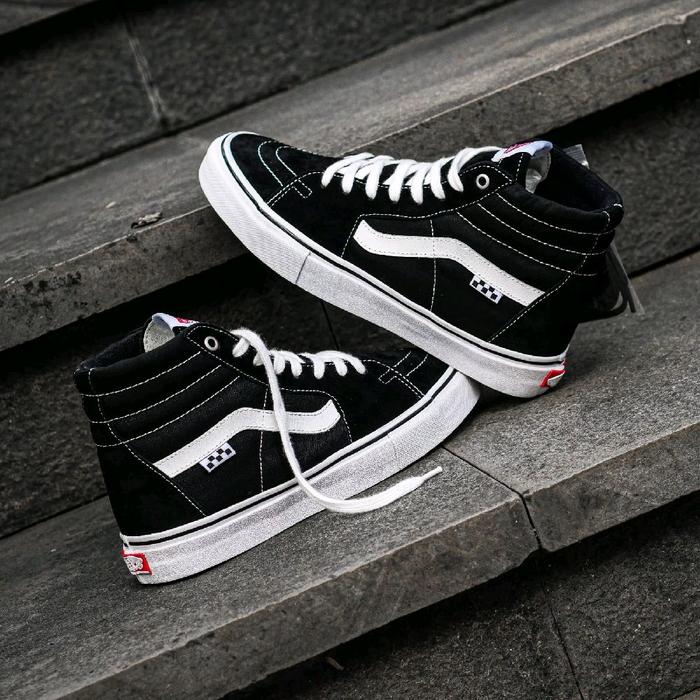 Vans Sk8 High Pro Skateboarding Black White