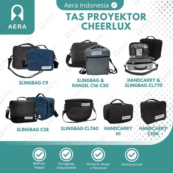 Tas Proyektor Cheerlux CL770 Waterproof | Slingbag Penyimpanan Proyektor CL770