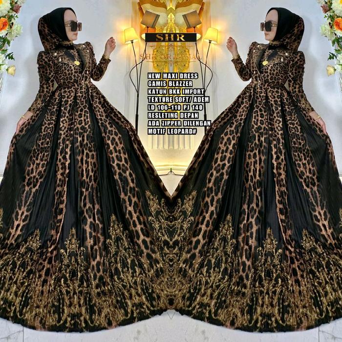 READY!! GAMIS BLAZER LEOPARD ORI SHR