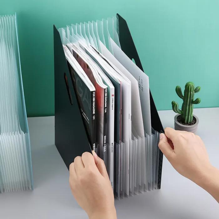 Standing File A4 / File Folder Document Bag / Tas Dokumen File File Filling Folder 13 Sekat