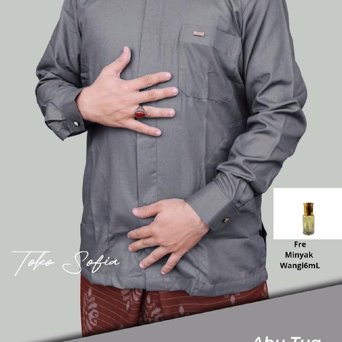 kemeja sultan ammu polos 100%original ammu collection.free minyak wangi 6ml