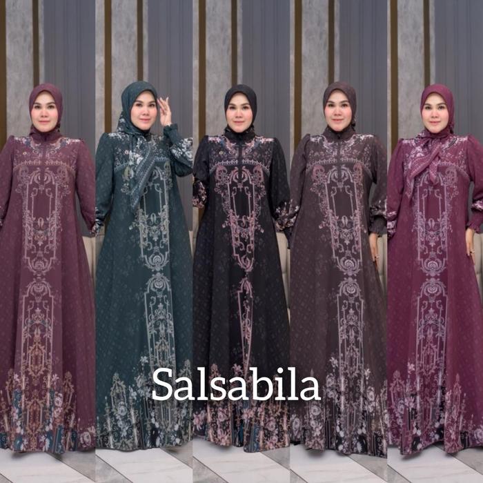Salsabila / Kirana / Aiza / Aasia Series By Azzahra Syari / Gamis Set Hijab